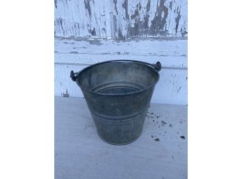 Metal Made In Poland Bucket Pail