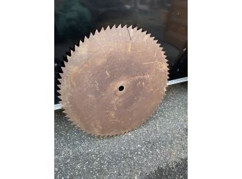 Huge Antique 27 Saw Blade! Great Decor!