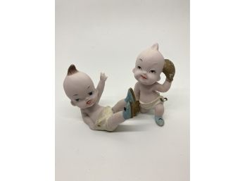 Pair Of Cute Small Japan Boxing Babys