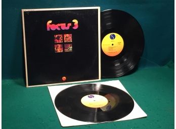 Focus 3 On Sire Records. Double Stereo Vinyl Is Near Mint. Gatefold Jacket Is Very Good.
