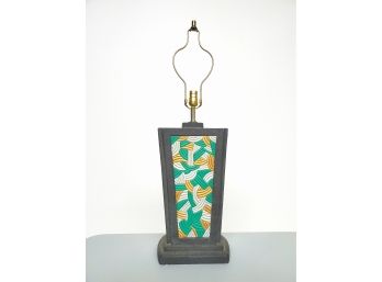 Vintage 34 ' Vibrant Cast Aluminum Table Lamp