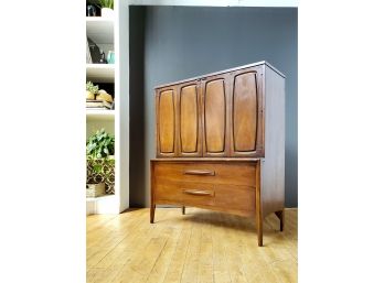 60s Mid Century Walnut Broyhill Emphasis Tall Chest