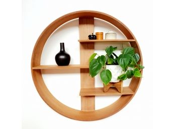 24 Inch Bentwood Wall Shelf