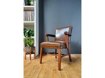 Very Solid Vintage 70s Library - Desk Chair