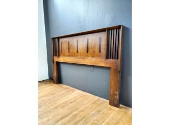 Lane Mid Century Rosewood & Walnut Queen Headboard