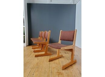 (Set 4) 60s Or 70s Modern Teak Dining Chairs