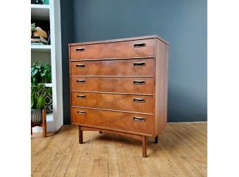 60s Mid Century Walnut Tall Chest