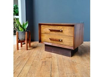 1969 Lane Rosewood & Walnut Nightstand