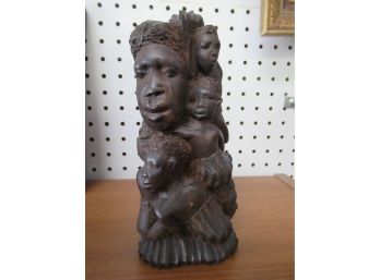 West African Art Carved Wood Statue