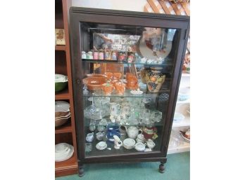 Antique China Cabinet With Contents