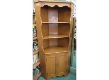 Vintage Maple Corner Cabinet