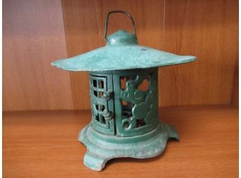 Vintage Cast Iron Japanese Style Pagoda Lantern