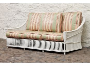 Art Deco Wicker Rattan Sofa