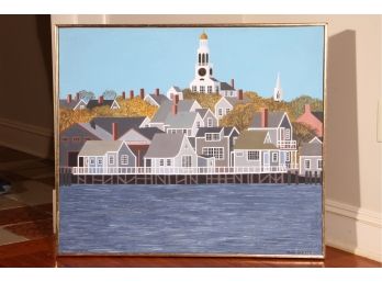 Nantucket Harbor Oil Painting By Maggie Meredith