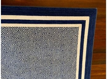 Stark Carpet - Blue Greek Key