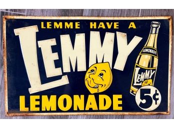 Cool Vintage Lemonade Sign (Discovered In Vintage Crate!)