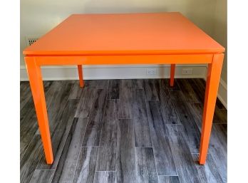 Orange Lacquered Game Table