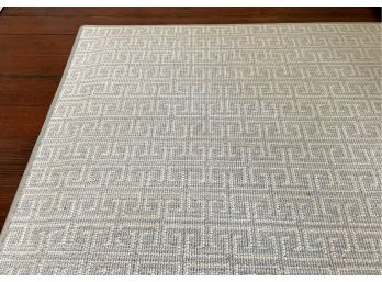 Large Stark Carpet - Light Blue Greek Key