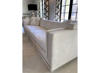 Giles Clement Custom Sofa With Chrome Nailheads (2 0f 2)