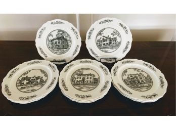 Set Of 13 Wedgewood Miss Porter's School Plates