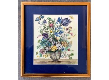 Signed Floral Painting