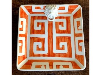 Greek Key Decorative Plate - Made In Italy