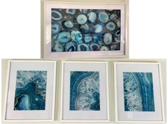 Geode Art Grouping 2 - 4 Framed Pcs