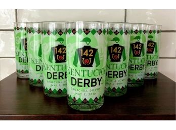 Set Of 11 Kentucky Derby Glasses