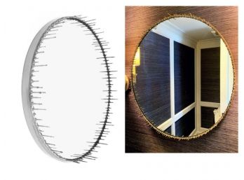 AMAZING Elyse Graham  Two Tone Drip Mirror - Original Price More Than $1000