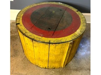 Functional Art - Repurposed Utility And Equipment Base Table