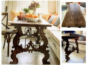 Amazing French Antique Farm Table