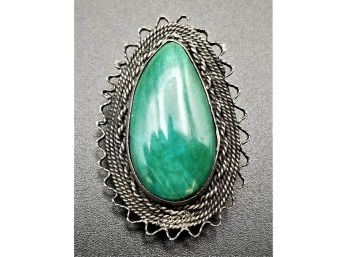 Victorian Malachite Pin