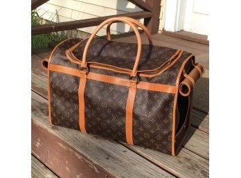 LAST ONE ! Fantastic Unused Authentic Louis Vuitton Sac Chien 50 Pet Carrier - Amazing Piece ! - Rare  Find !