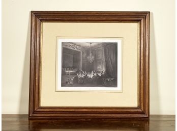 Framed Print Of A Dinner Party