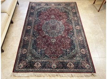 Intricate Turkish Wool Area Rug