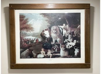 Print Of 'The Peaceable Kingdom' By Edward Hicks