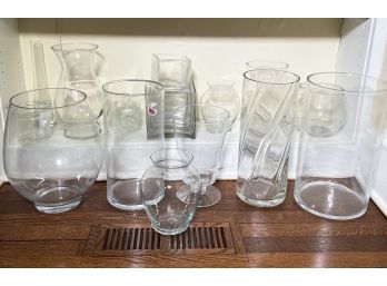 Clear Glass Vase Collection