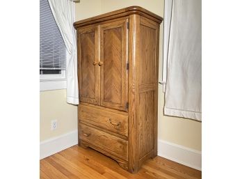 Large Vintage Oak Armoire