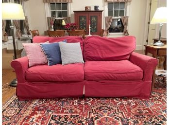 Comfy Pottery Barn Roll Arm Sofa 2/2