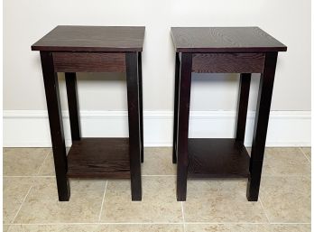 Pair Of Simple End Tables Or Nightstands