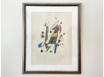 Miro Miro On The Wall! - A Framed, Signed Joan Miro Lithograph