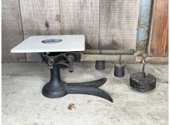 A Vintage Weighted Fairbanks Standard Scale