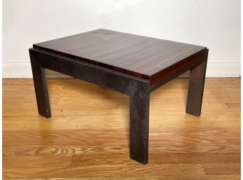 A Vintage Mid Century Modern Rosewood And Ebony Side Table