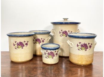 Vintage Glazed Crockery From Monroe Salt Works Of Maine