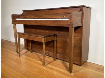 A Vintage Aeolian Console Upright Piano