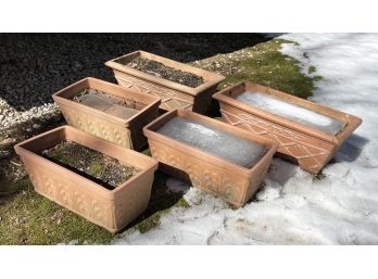 Rectangular Planters - Acrylic And Ceramic