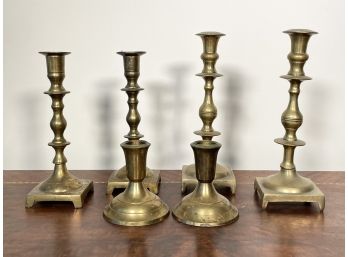 Vintage Candlesticks In Brass And Bronze