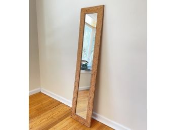 A Cork Framed Full Length Mirror