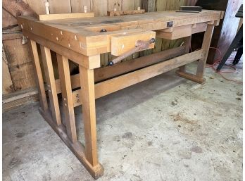 A Massive Woodworkers Bench From Craftsman