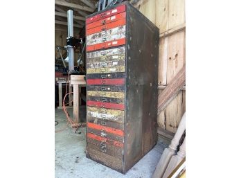 An Amazing Vintage Metal Cabinet